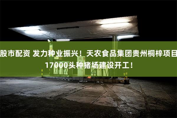 股市配资 发力种业振兴！天农食品集团贵州桐梓项目17000头种猪场建设开工！