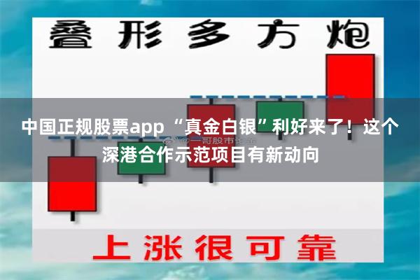 中国正规股票app “真金白银”利好来了！这个深港合作示范项目有新动向