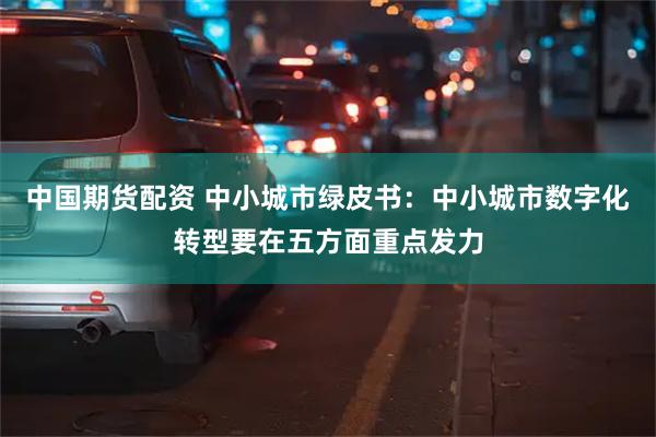 中国期货配资 中小城市绿皮书：中小城市数字化转型要在五方面重点发力