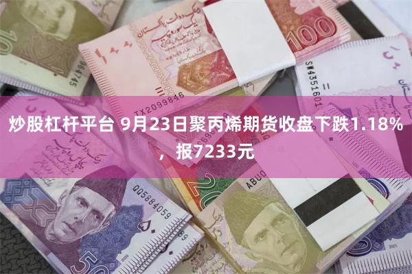 炒股杠杆平台 9月23日聚丙烯期货收盘下跌1.18%，报7233元