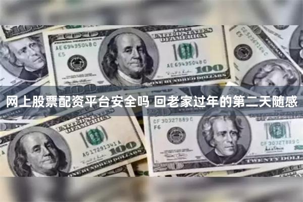 网上股票配资平台安全吗 回老家过年的第二天随感