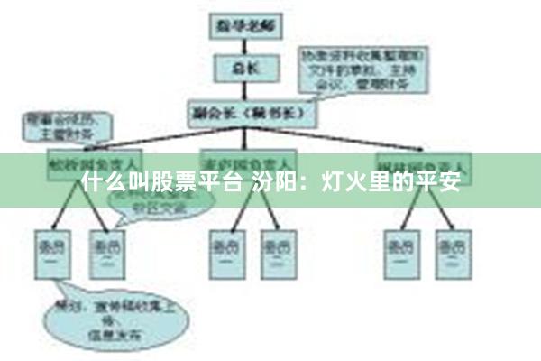 什么叫股票平台 汾阳：灯火里的平安